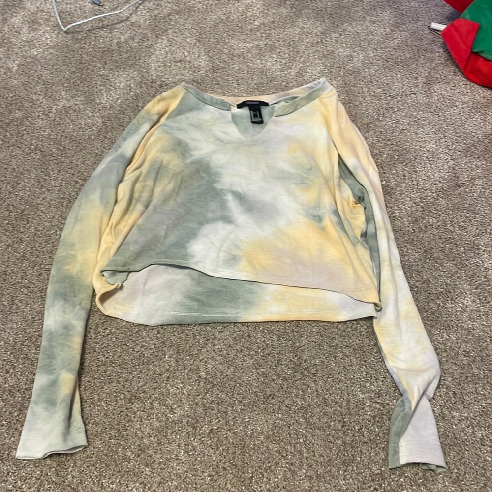 FOREVER 21 TYE DYE CROP TOP